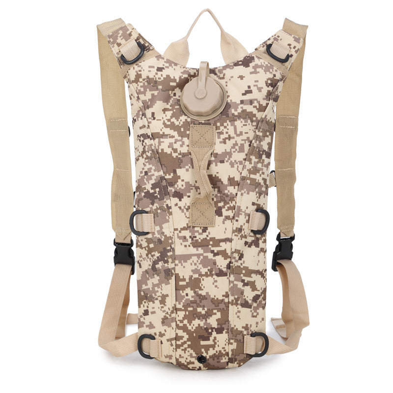Mochila de hidratación con depósito de agua.