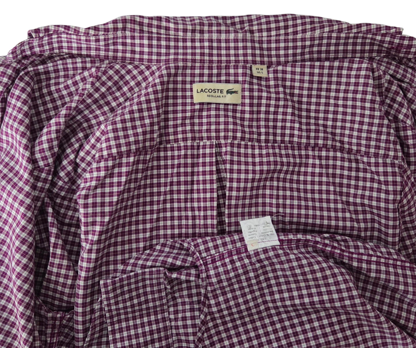 Camisa Lacoste cuadros