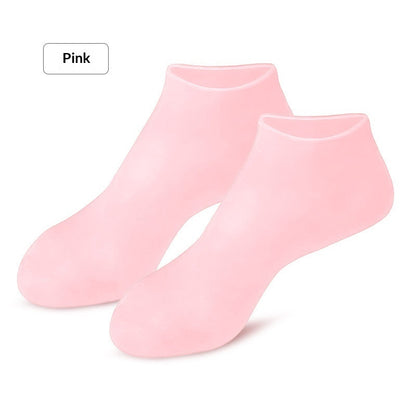 Calcetines hechos de silicona altamente elástica.