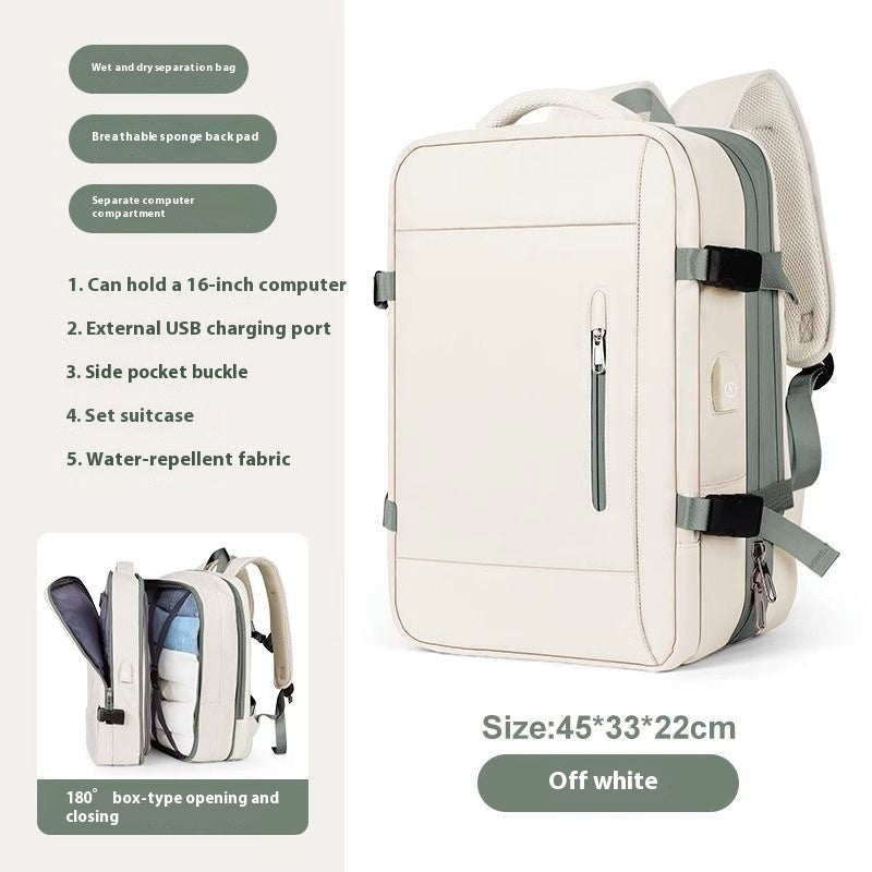 Mochila de gran capacidad con USB