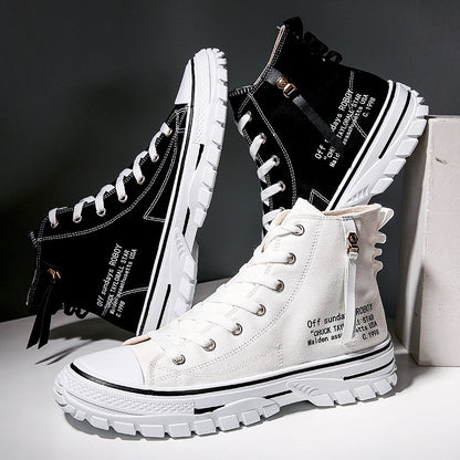 Zapatillas de lona, suela gruesa transpirable, zapatillas de skate, zapatos casuales Gaobang