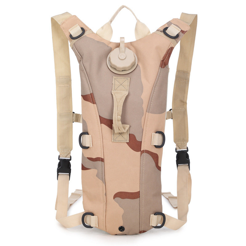 Mochila de hidratación con depósito de agua.