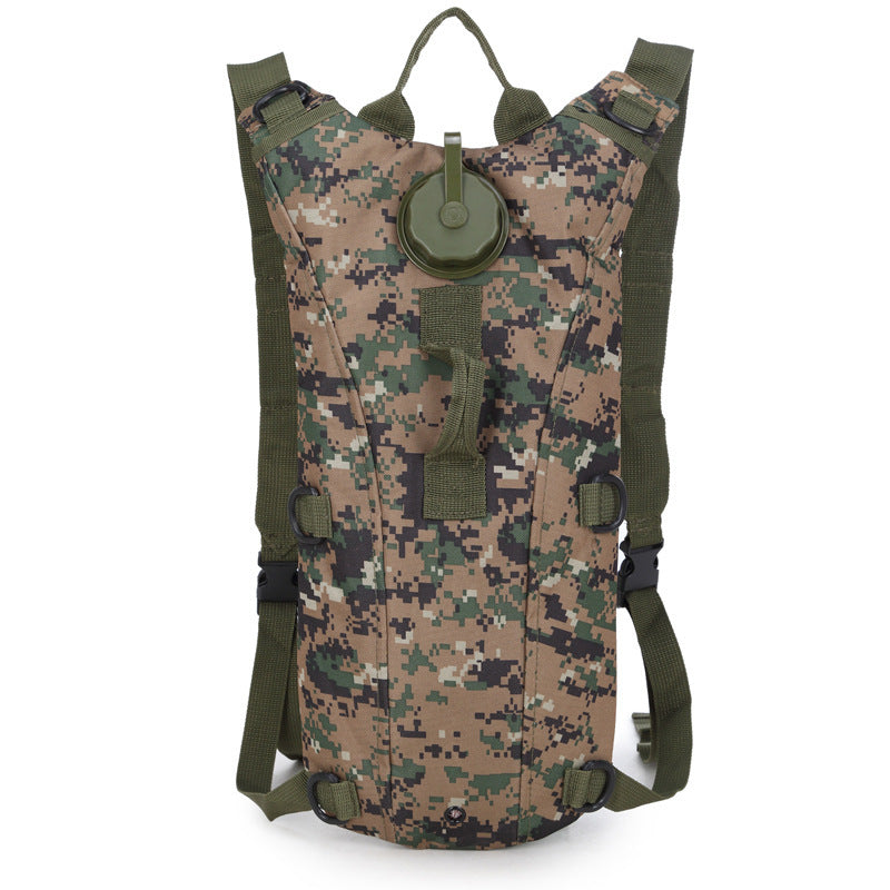 Mochila de hidratación con depósito de agua.