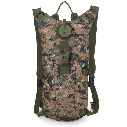 Mochila de hidratación con depósito de agua.