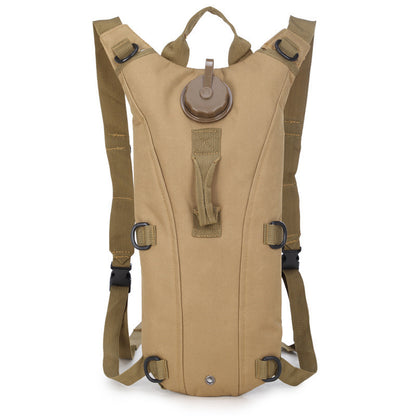 Mochila de hidratación con depósito de agua.