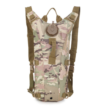 Mochila de hidratación con depósito de agua.
