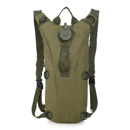 Mochila de hidratación con depósito de agua.