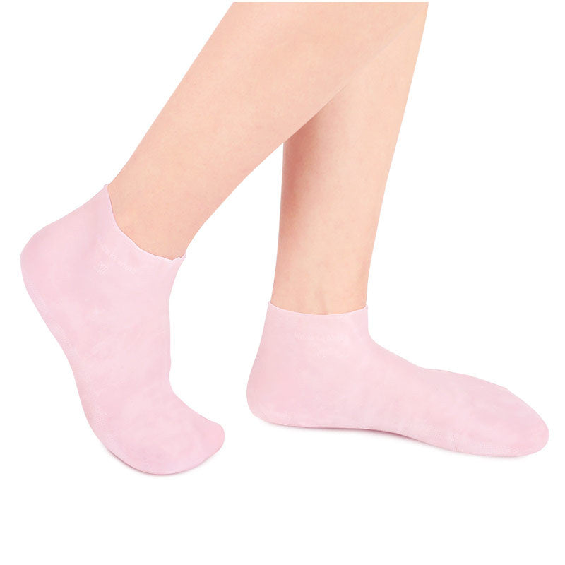 Calcetines hechos de silicona altamente elástica.