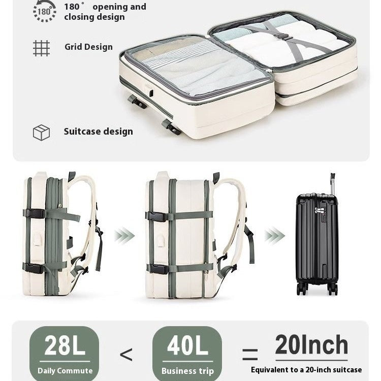Mochila de gran capacidad con USB