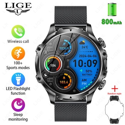 Reloj inteligente AK75 con llamadas Bluetooth