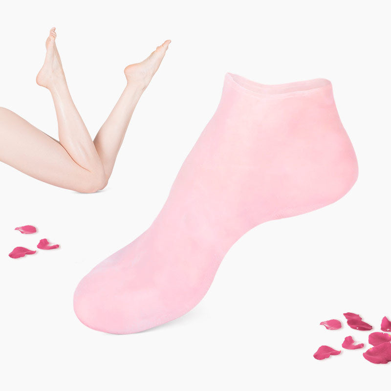 Calcetines hechos de silicona altamente elástica.