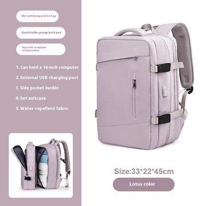 Mochila de gran capacidad con USB