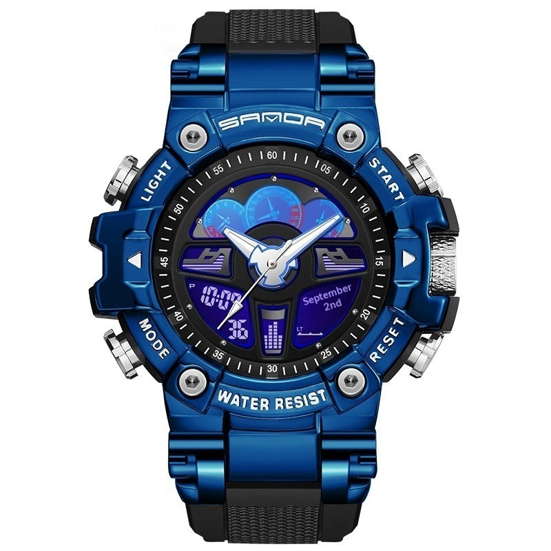 Reloj digital multifunción moderno e impermeable