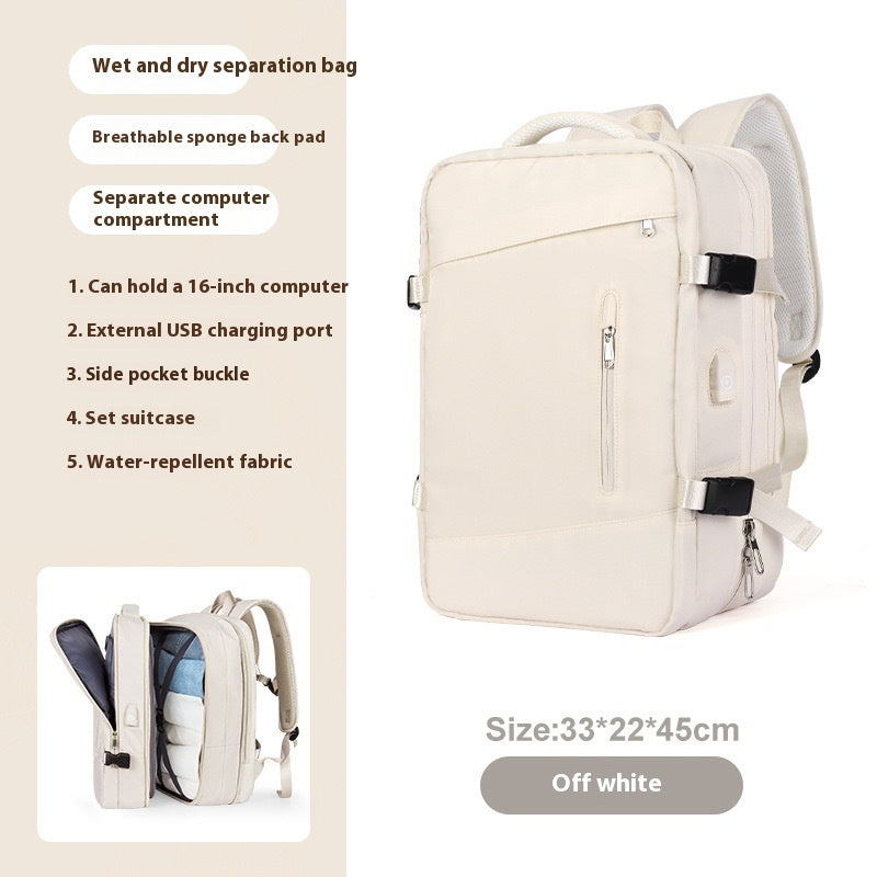 Mochila de gran capacidad con USB