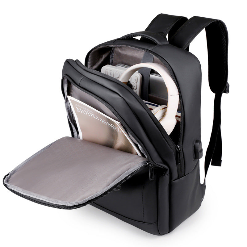 Mochila de negocios impermeable con USB