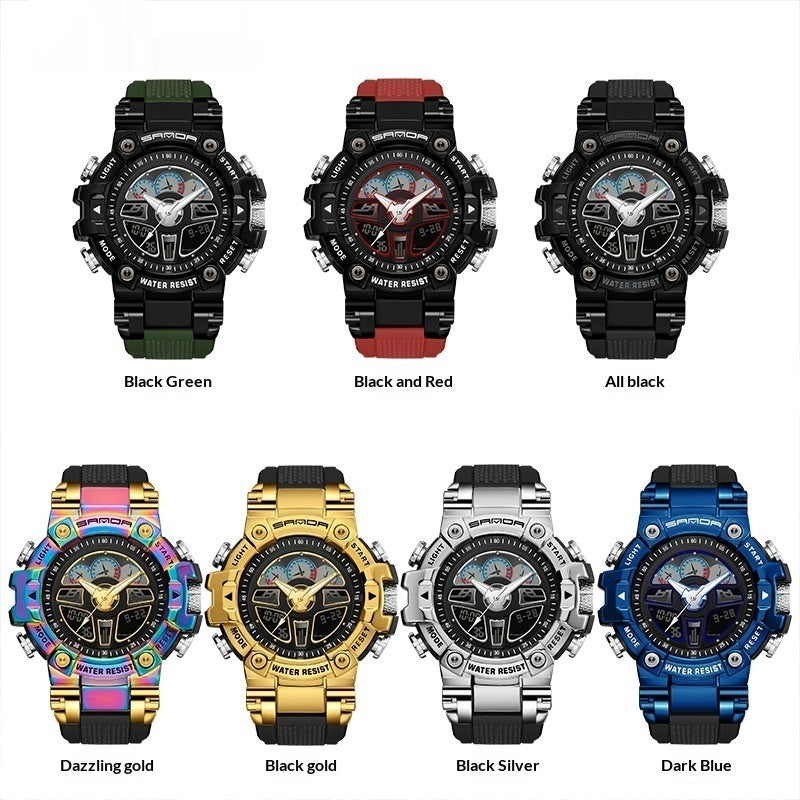 Reloj digital multifunción moderno e impermeable