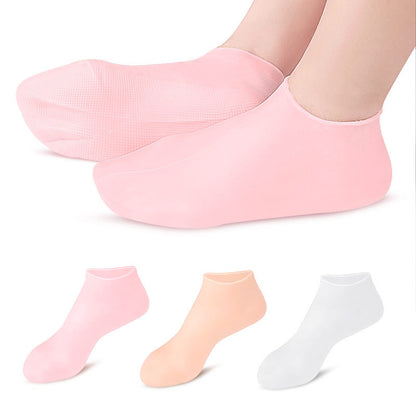 Calcetines hechos de silicona altamente elástica.