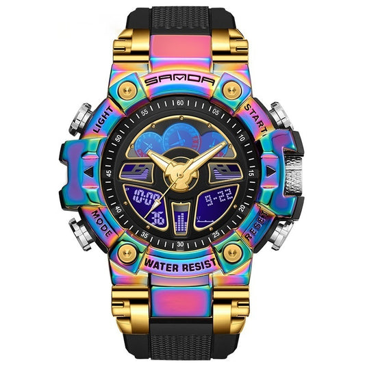 Reloj digital multifunción moderno e impermeable
