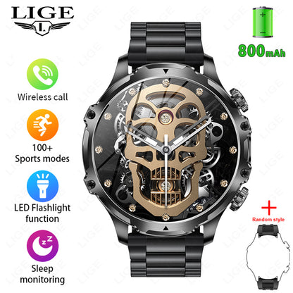 Reloj inteligente AK75 con llamadas Bluetooth