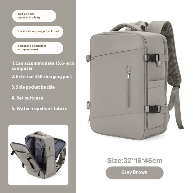 Mochila de gran capacidad con USB