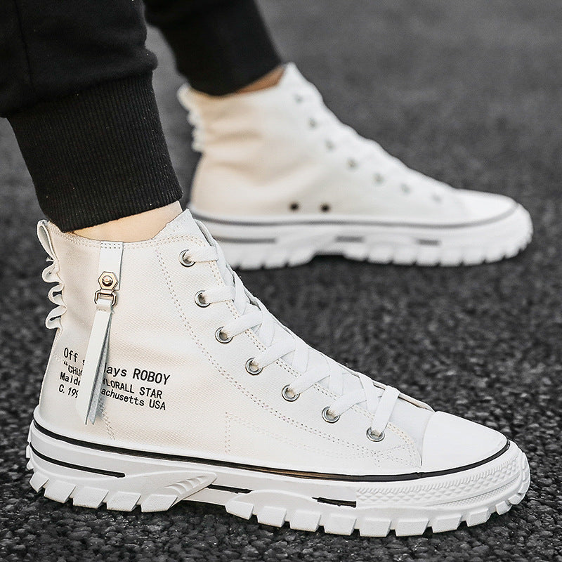 Zapatillas de lona, suela gruesa transpirable, zapatillas de skate, zapatos casuales Gaobang