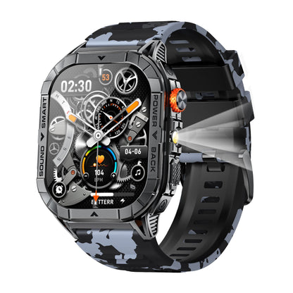 Reloj inteligente K70A con monitorización de frecuencia cardíaca y llamadas Bluetooth.