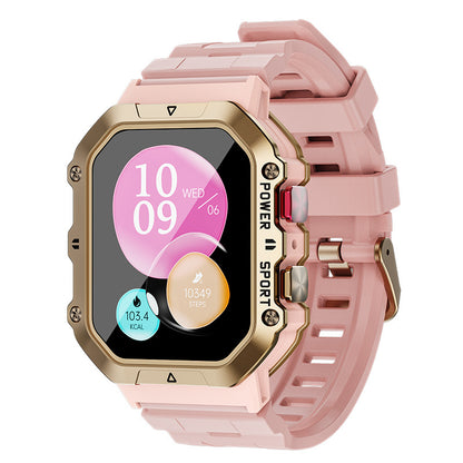 Reloj podómetro y pulsera inteligente W-1 para fitness