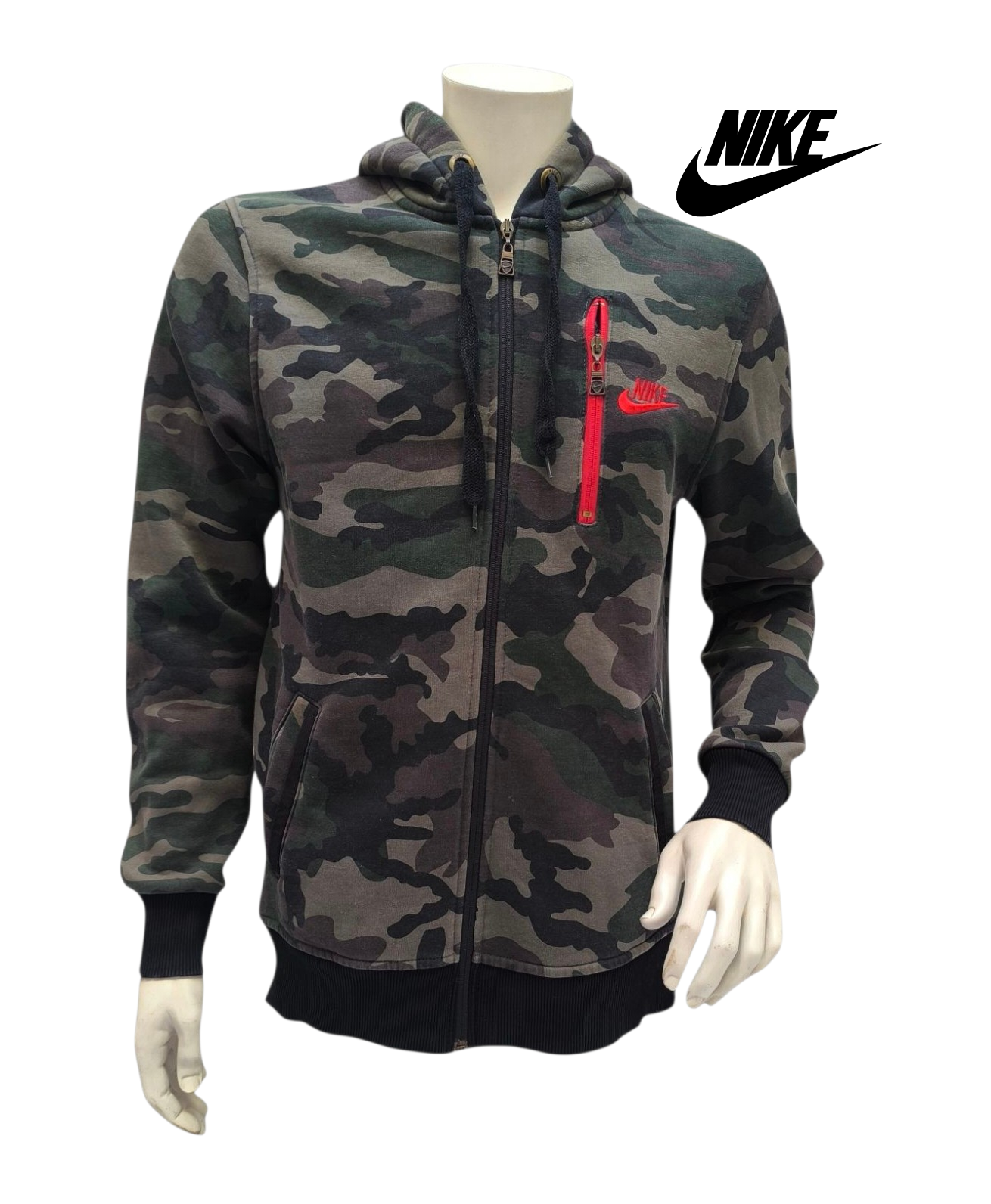 Sudadera con cremallera Nike camuflaje